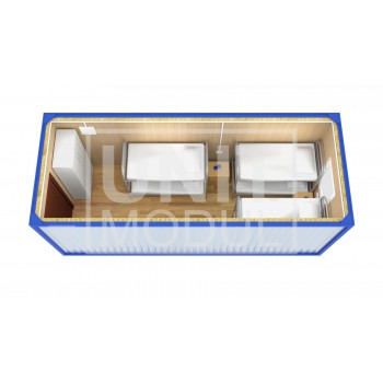 (БЖ-01) Бытовка металлическая (блок-контейнер) жилая стандарт
