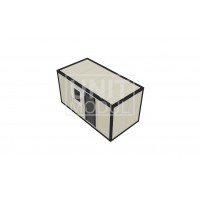 (СП-05) Бытовка металлическая (блок-контейнер) из сэндвич-панелей 5м